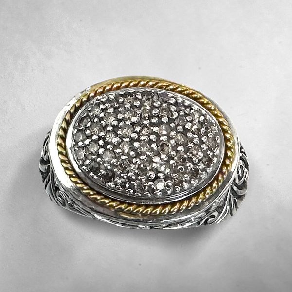 EFFY Sterling Silver & 18K Diamond Ring Image 2 Orin Jewelers Northville, MI