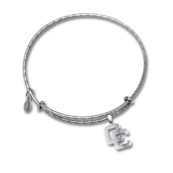 Lady's Expandable Wire Bangle W/Sterling Silver CC Dangle Charm Orin Jewelers Northville, MI