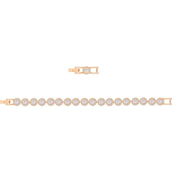 Swarovski Angelic Bracelet, White, Rose Gold Plating Orin Jewelers Northville, MI