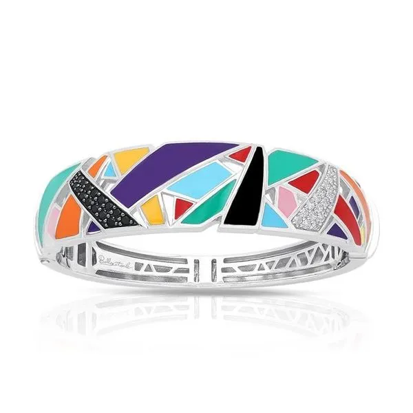 Lady's Sterling Silver Spectrum Bracelet With Multi Enamel & CZs Orin Jewelers Northville, MI