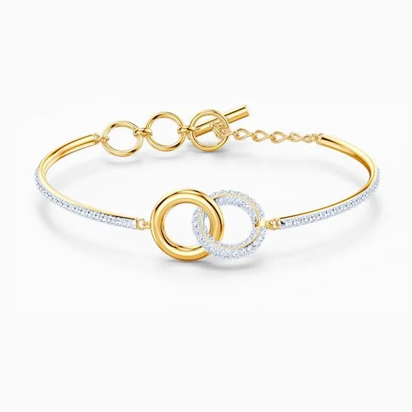Swarovski Stone Bangle, White, Mixed metal finish Orin Jewelers Northville, MI