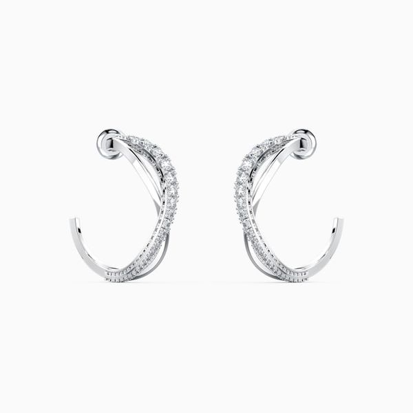 Swarovski Twist Hoop Pierced Earrings Orin Jewelers Northville, MI