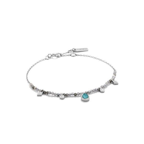 Sterling Silver Turquoise And Labradorite Bracelet By Ania Haie Orin Jewelers Northville, MI