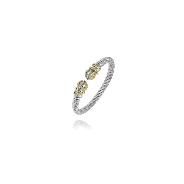 Sterling Silver & 14kt Yellow Gold Bracelet With 10 Diamonds Orin Jewelers Northville, MI