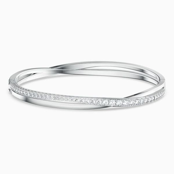 Swarovski Twist Rows Bracelet, White CrystalS Orin Jewelers Northville, MI