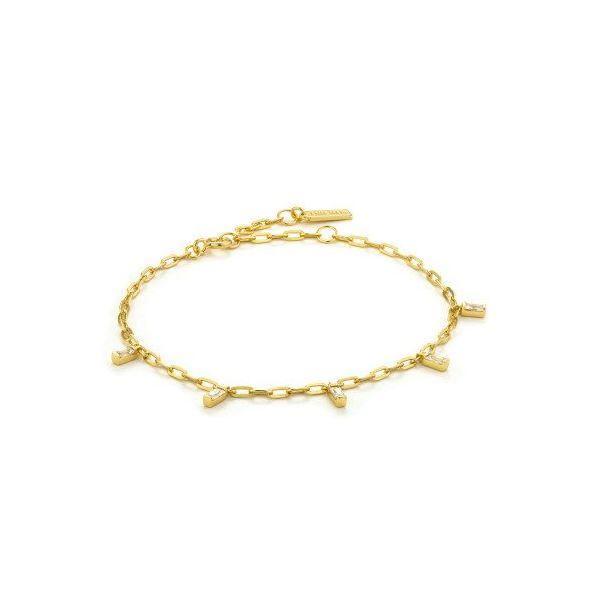 Sterling Silver Gold Plated Glow Drop Bracelet By Ania Haie Orin Jewelers Northville, MI