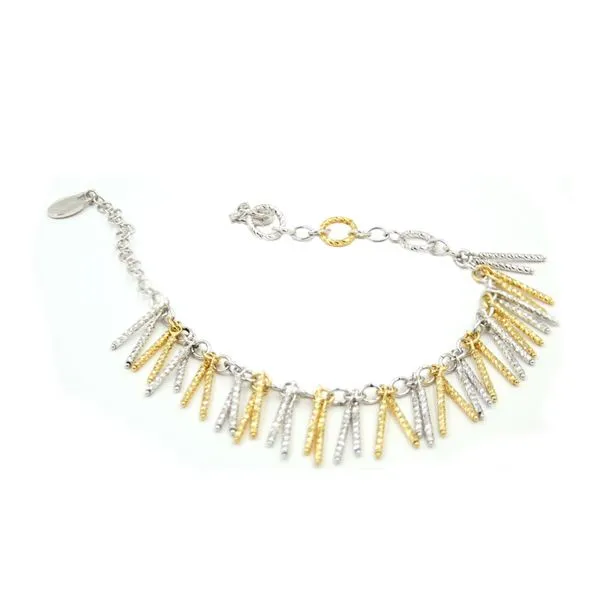 Sterling Silver Yellow Gold Plated Jacqueline Bracelet Orin Jewelers Northville, MI