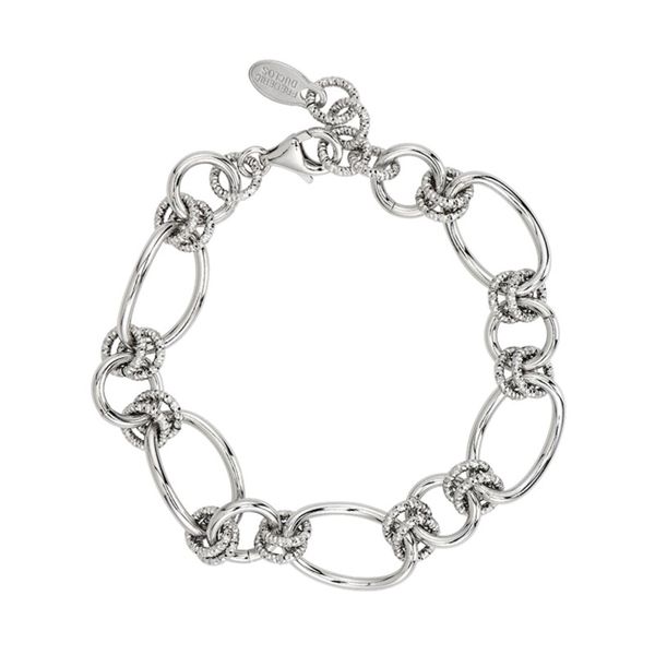 Sterling Silver Curved Link Bracelet Orin Jewelers Northville, MI