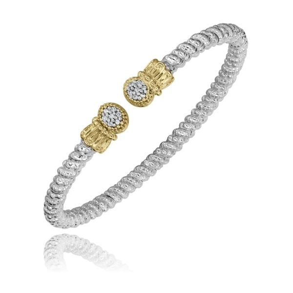 Sterling Silver and 14 Karat Yellow Gold With 8 Diamonds Orin Jewelers Northville, MI