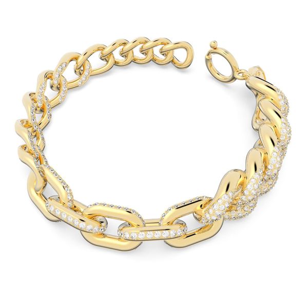Swarovski Dextera Bracelet Pavé, Gold-Tone Plated Image 2 Orin Jewelers Northville, MI