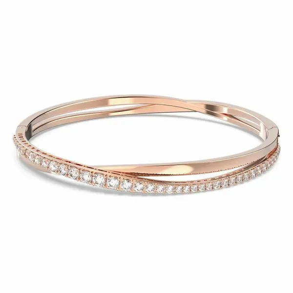 Swarovski Twist Bracelet, Rose-Tone Plated Orin Jewelers Northville, MI