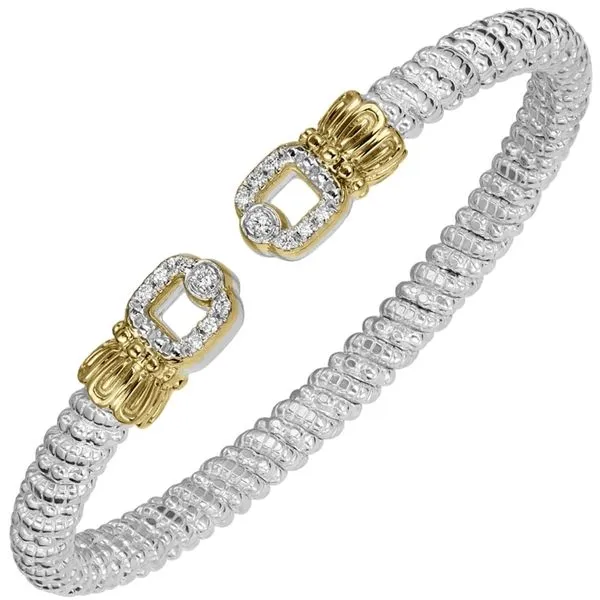 Sterling Silver & 14k Gold Bracelet with Diamonds Orin Jewelers Northville, MI