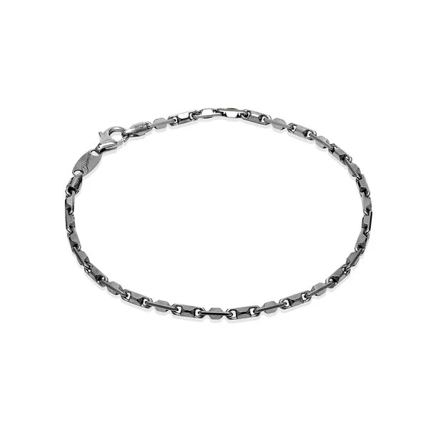 Sterling Silver Gunmetal Finish Link Bracelet Orin Jewelers Northville, MI