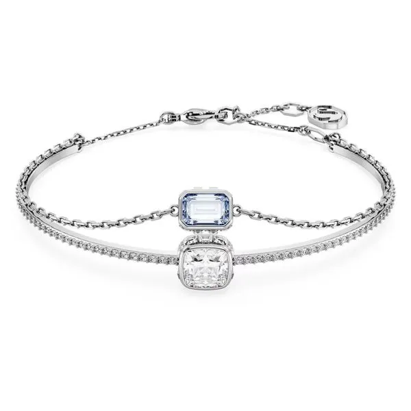 Swarovski Stilla Bangle - Mixed Cuts, Blue Orin Jewelers Northville, MI