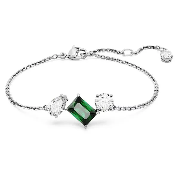 Swarovski Mesmera Bracelet - Mixed Cuts, Green Orin Jewelers Northville, MI