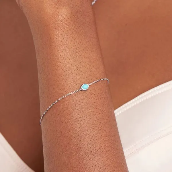 Sterling Silver Turquoise Wave Bracelet By Ania Haie Image 2 Orin Jewelers Northville, MI