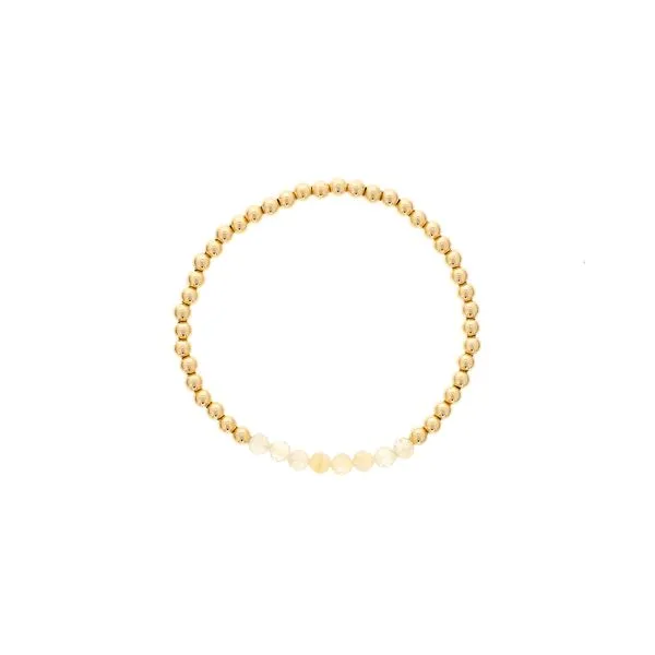Yellow Gold Filled Birthstone Bracelet With Faceted Citrine Beads Orin Jewelers Northville, MI