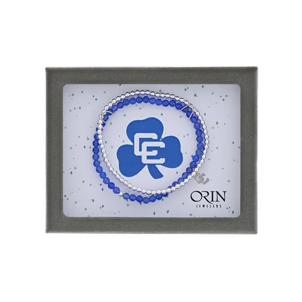 Catholic Central Spirit Bracelet Set With CC Charm With CZs Image 2 Orin Jewelers Northville, MI