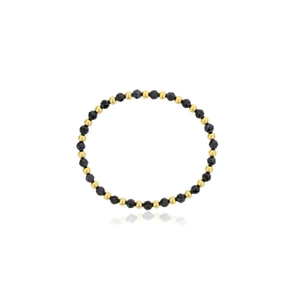 Alternating Sapphire & Yellow Gold Filled Bead Bracelet Orin Jewelers Northville, MI