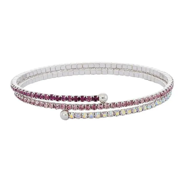 Gradient Tones Crystal Bracelet, 2 Row White Orin Jewelers Northville, MI