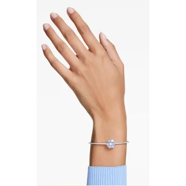 Swarovski Idyllia Bangle - Flower, Blue 002-625-34675 | Orin