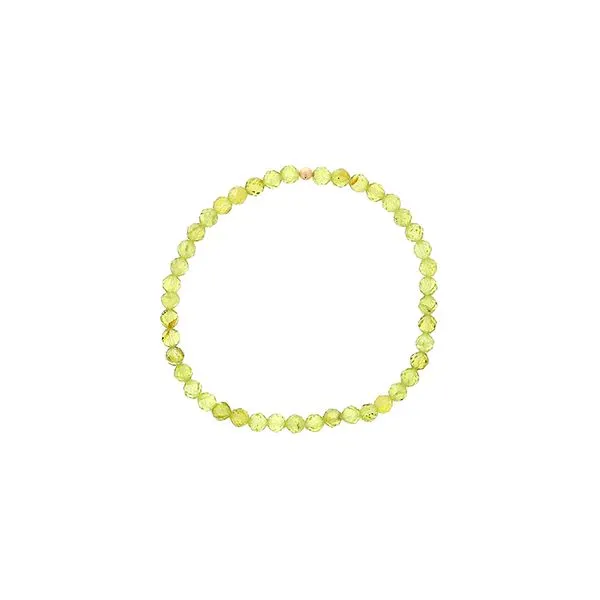 4mm Genuine Gemstone Faceted Peridot Bracelet Orin Jewelers Northville, MI
