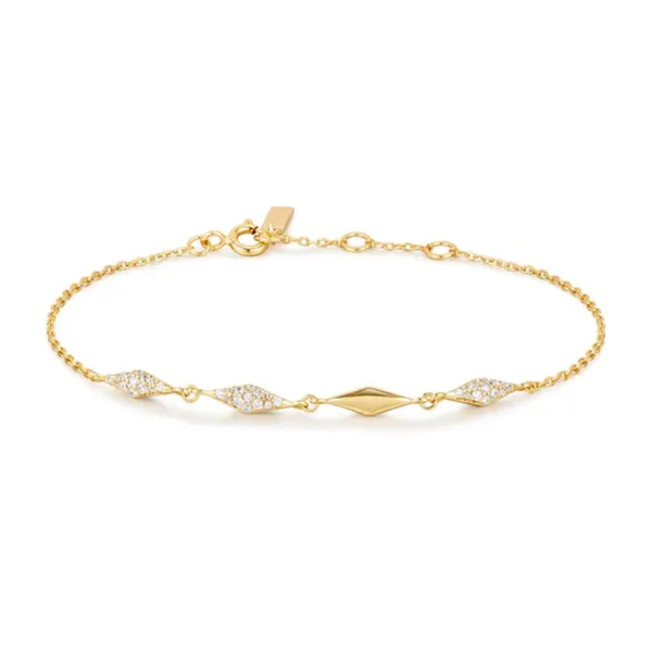 Sterling Silver Gold Plated Multi Sparkle Bracelet Orin Jewelers Northville, MI