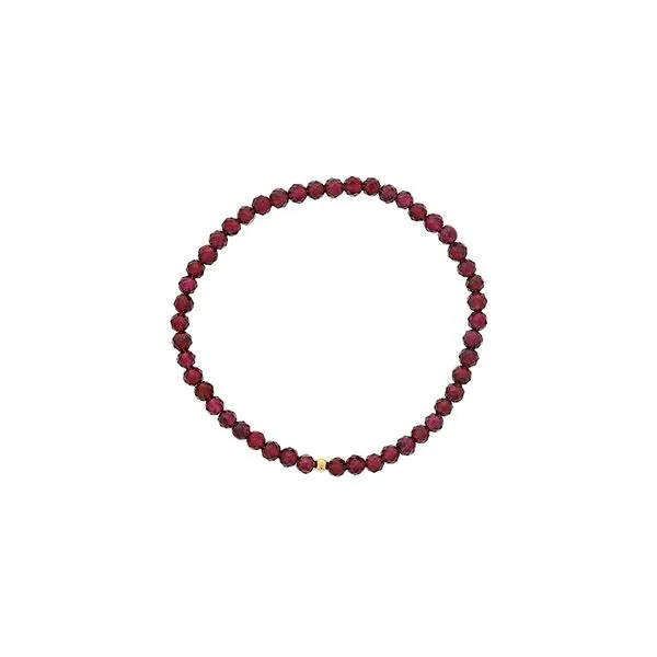 4mm Genuine Gemstone Faceted Garnet Bracelet Orin Jewelers Northville, MI