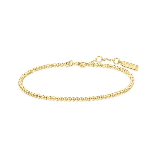 Sterling Silver Gold Plated Beaded Bracelet Orin Jewelers Northville, MI