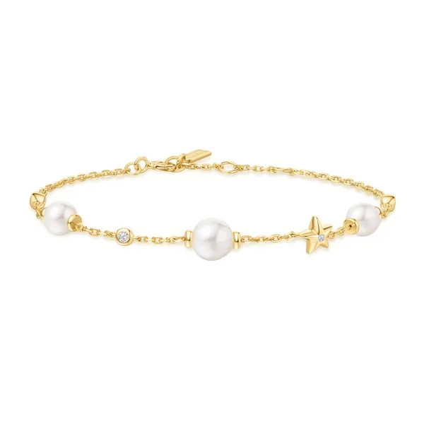 Sterling Silver Gold Plated Station Bracelet Orin Jewelers Northville, MI