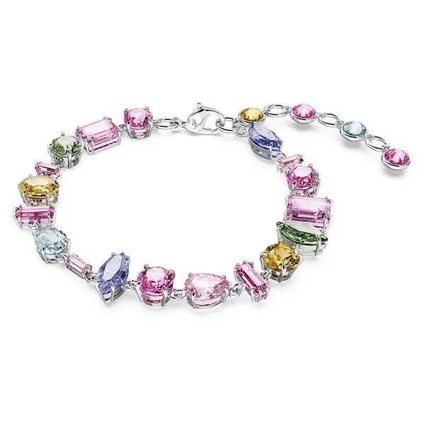Swarovski Gema Bracelet - Mixed Cuts, Multicolored, Rhodium Plated Orin Jewelers Northville, MI