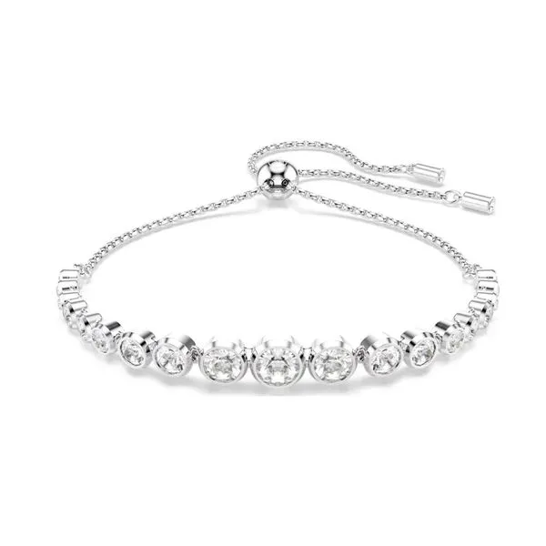 Swarovski Imber Tennis Bracelet, Mixed Round Cuts, White, Rhodium Plated Orin Jewelers Northville, MI