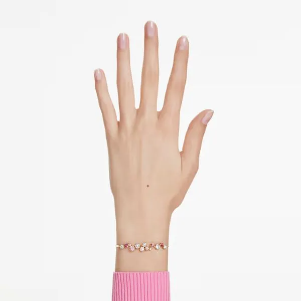 Swarovski Constella Bracelet, Mixed Cuts, Multicolored, Gold-Tone Plated Image 3 Orin Jewelers Northville, MI