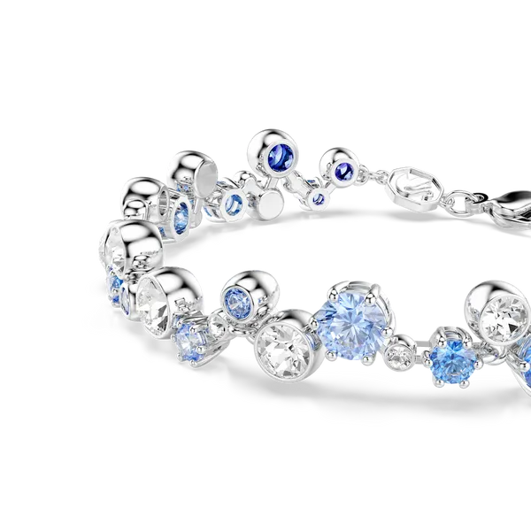 Swarovski Constella Bracelet, Mixed Cuts, Blue, Rhodium Plated Image 4 Orin Jewelers Northville, MI