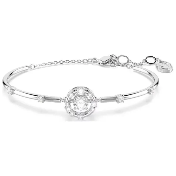 Swarovski Constella Bangle - Round Cut, Dancing Stone, White, Rhodium Plated Orin Jewelers Northville, MI