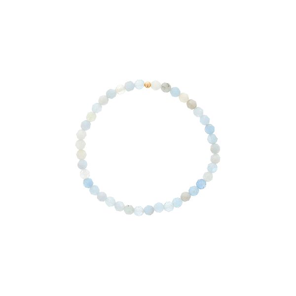 4mm Genuine Gemstone Faceted Aquamarine Bracelet Orin Jewelers Northville, MI