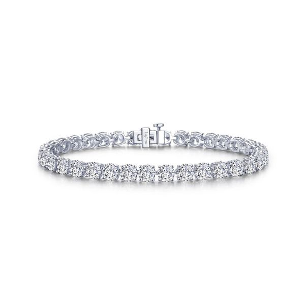 Sterling Silver CZ Tennis Bracelet, 7.25