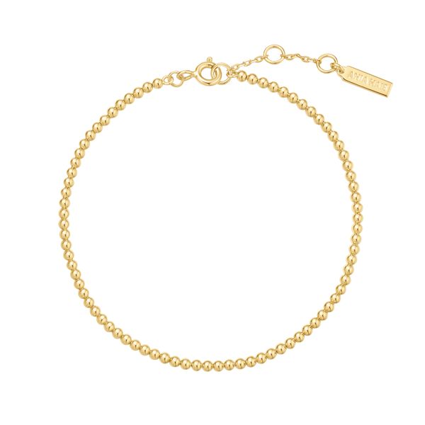 Sterling Silver Gold Plated Beaded Bracelet Image 2 Orin Jewelers Northville, MI
