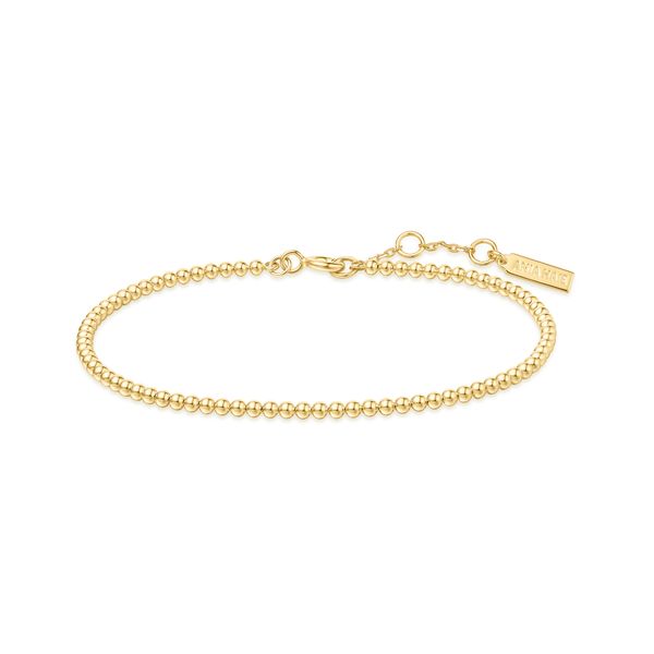 Sterling Silver Gold Plated Beaded Bracelet Orin Jewelers Northville, MI