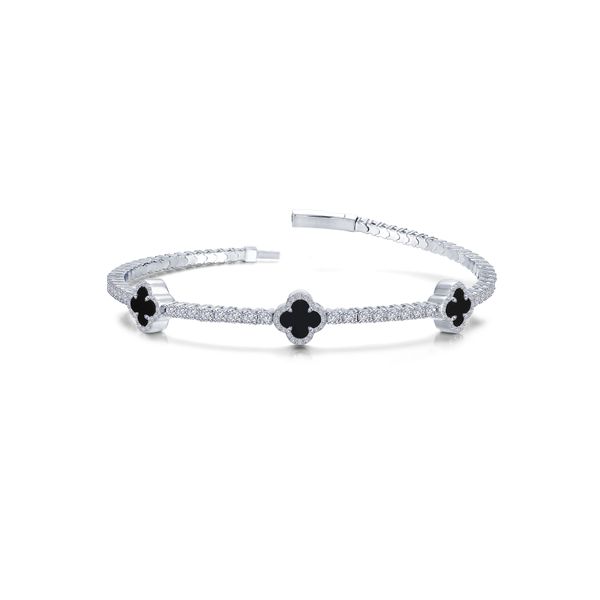 Sterling Silver CZ & Black Onyx Bracelet Orin Jewelers Northville, MI