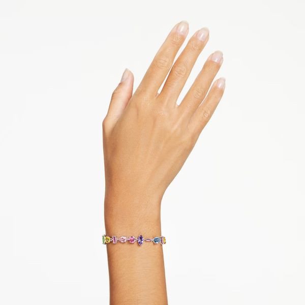Swarovski Gema Bracelet - Mixed Cuts, Multicolored, Rhodium Plated Image 2 Orin Jewelers Northville, MI