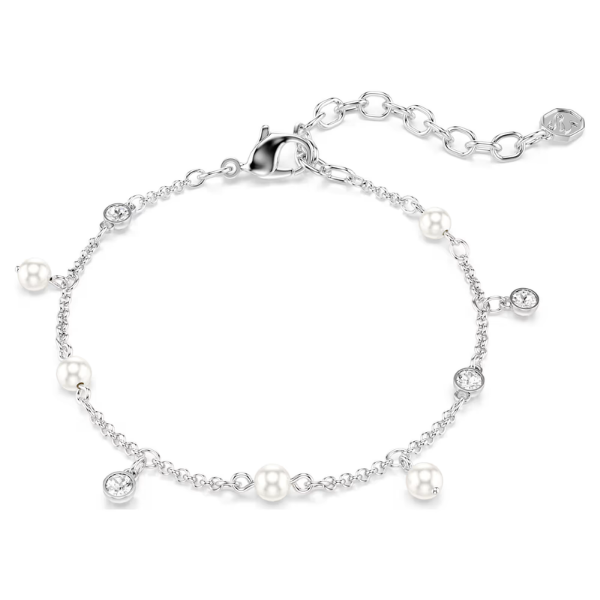 Swarovski Imber Bracelet - Crystal Pearl, Round Cut, White Orin Jewelers Northville, MI