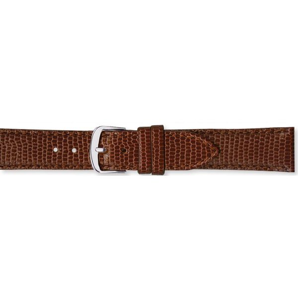 Genuine Italian Leather Watch Band, 18mm Brown Orin Jewelers Northville, MI