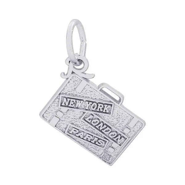 Sterling Silver Suitcase Charm Orin Jewelers Northville, MI
