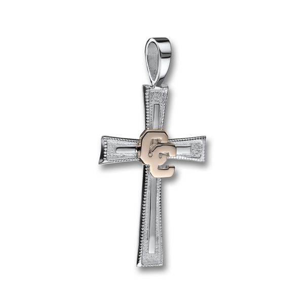 Sterling Silver & 14K Yellow Gold CC Cross Orin Jewelers Northville, MI