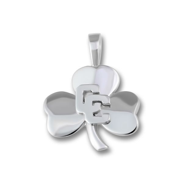 Sterling Silver CC Shamrock Pendant Orin Jewelers Northville, MI