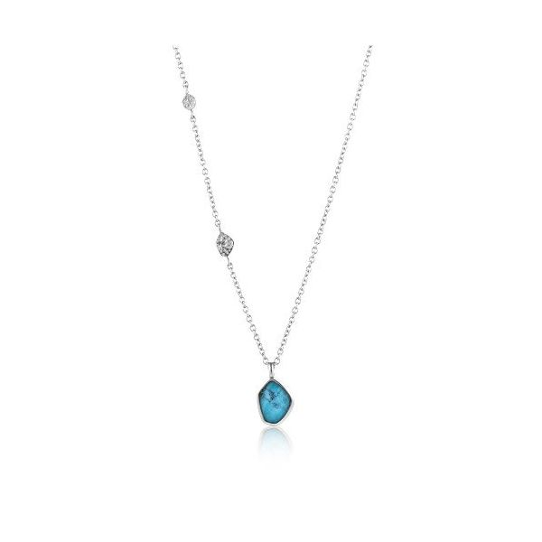 Turquoise Pendant Silver Necklace by Ania Haie Orin Jewelers Northville, MI