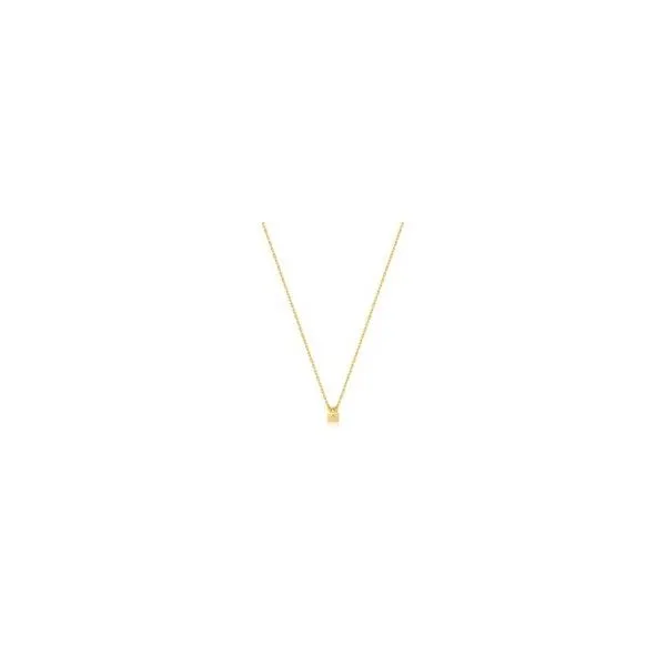 Sterling Silver Gold Plated Padlock Necklace By Ania Haie Orin Jewelers Northville, MI