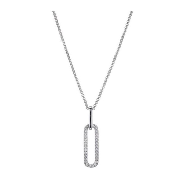 Sterling Silver Necklace with CZs Orin Jewelers Northville, MI