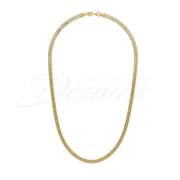 Sterling Silver Gold Plated Pave Necklace 16